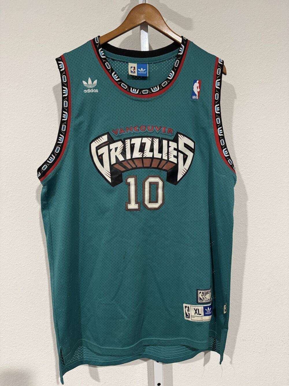 Mike Bibby Vancouver Grizzlies ADIDAS STITCHED AUTHENTIC Mens Jersey SZ XL